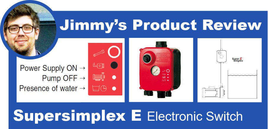 Electronic water pump pressure switch - SuperSimplex E