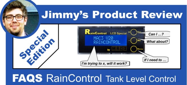 Mac3 RainControl FAQs about this Tank Level Control