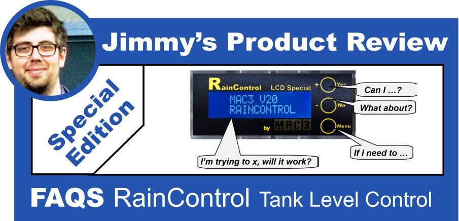 Mac3 RainControl FAQs about this Tank Level Control